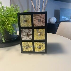 Decorative Mini Drawer Set with Gold and Silver Accents